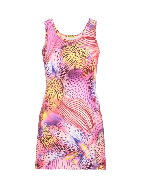 Bimba abito canotta 4giveness butterfly jersey multicolor 4-16 anni