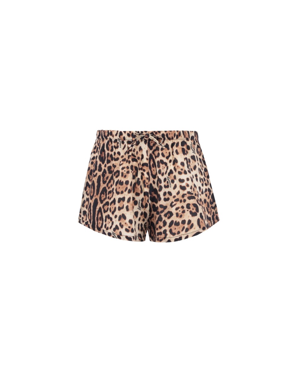 Bimba short 4giveness leopard in mussola con coulisse 4-16 anni