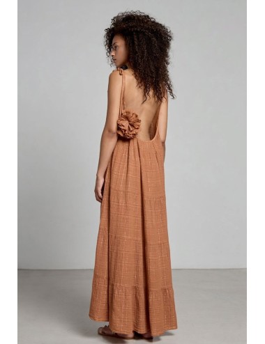 Christianzen - abito lungo mirabella desert brown