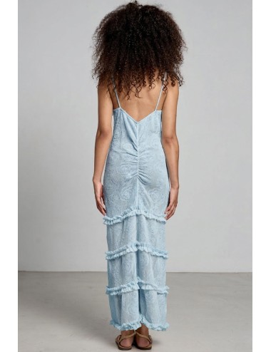 Christianzen - abito lungo brook ice blue
