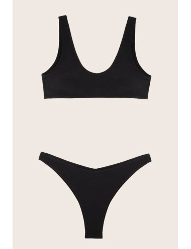 Top spalla larga in cotone e modal perfect line cotton vobt67380 blackOrobluPassioni Boutique