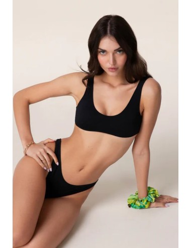 Top spalla larga in cotone e modal perfect line cotton vobt67380 blackOrobluPassioni Boutique