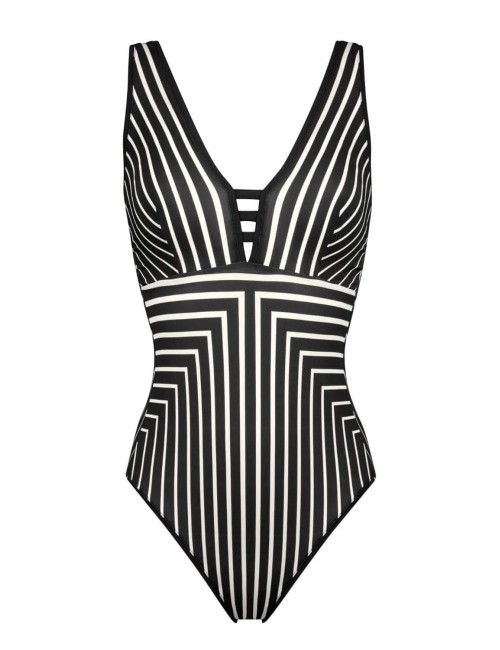 Maryan mehlhorn - costume intero con profilo basso 4694 509 077 black whiteMaryan MehlhornPassioni Boutique