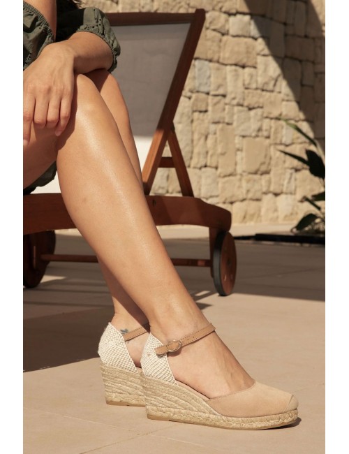Genuins - sandalo izar velour g105577 mandorlaGenuinsPassioni Boutique