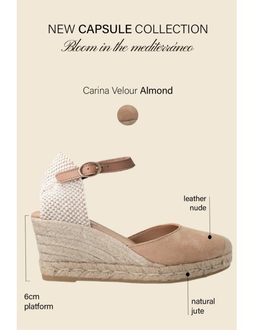 Genuins - sandalo izar velour g105577 mandorlaGenuinsPassioni Boutique