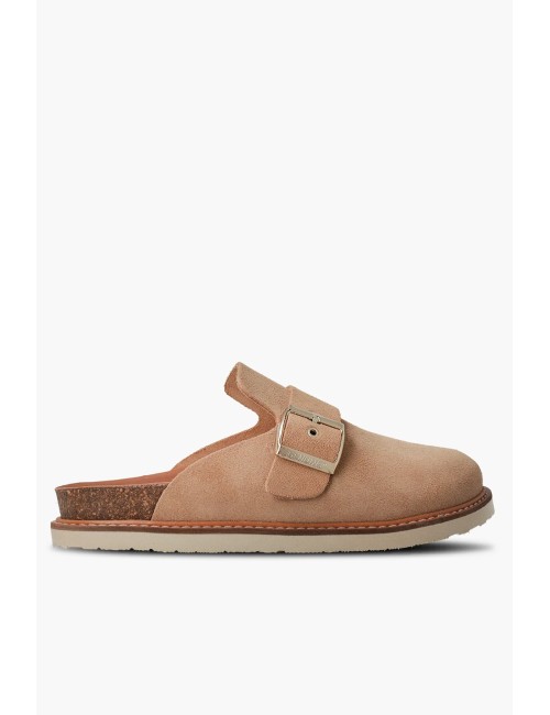 Genuins - espadrillas con zeppa carina velour g105914 mandorlaGenuinsPassioni Boutique