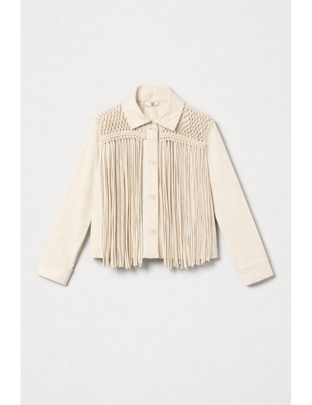 Twinset - giacca in bull con frangeTwinsetPassioni Boutique