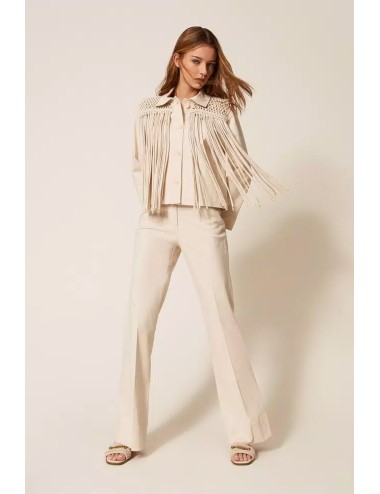 Twinset - giacca in bull con frangeTwinsetPassioni Boutique