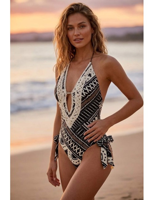 Miss bikini - borsa mare con passamaneria v6006a tex mix whiteMiss BikiniPassioni Boutique