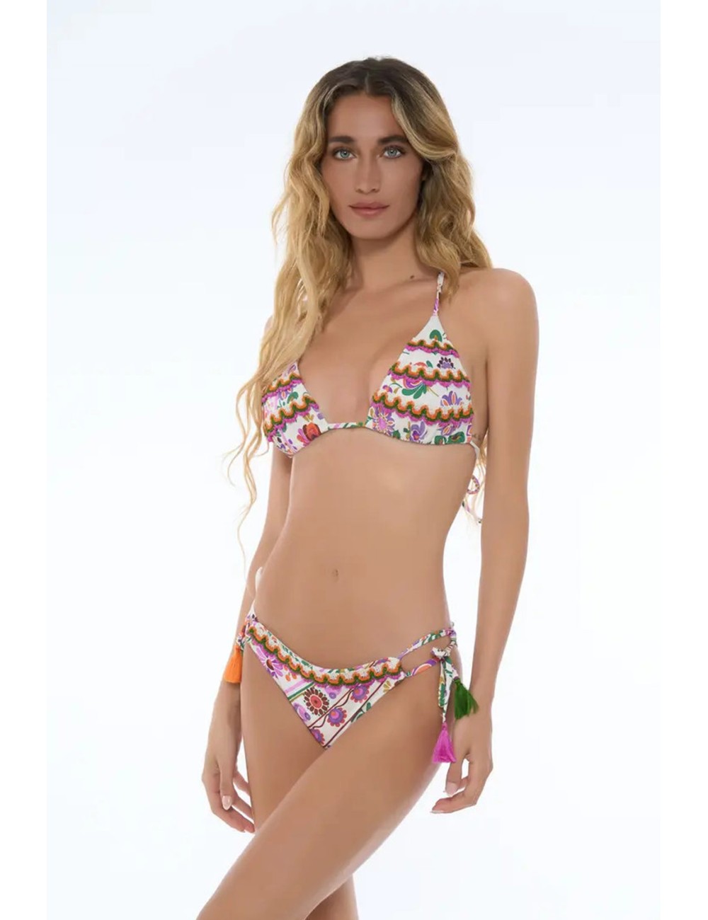 Miss bikini - bikini triangolo con ricami v6060s w0636 flbiMiss BikiniPassioni Boutique