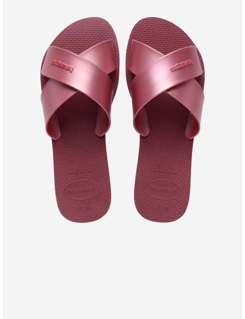 Donna sandali havaianas aqua glow neri fasce incrociate cristalliHavaianasPassioni Boutique