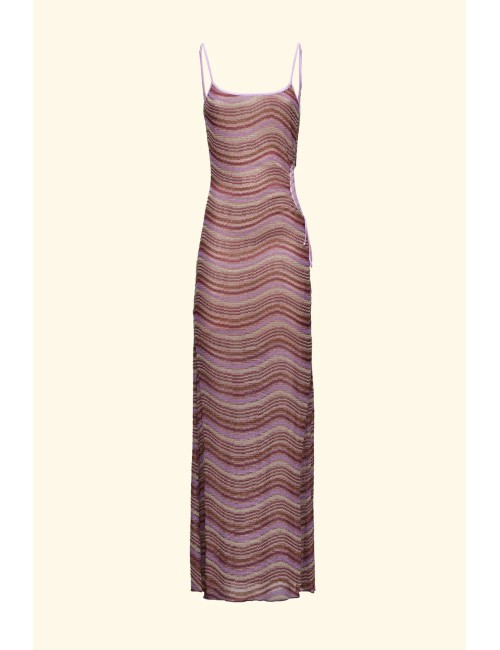 Donna gonna lunga fk multicolor in maglia con coulisseFKPassioni Boutique