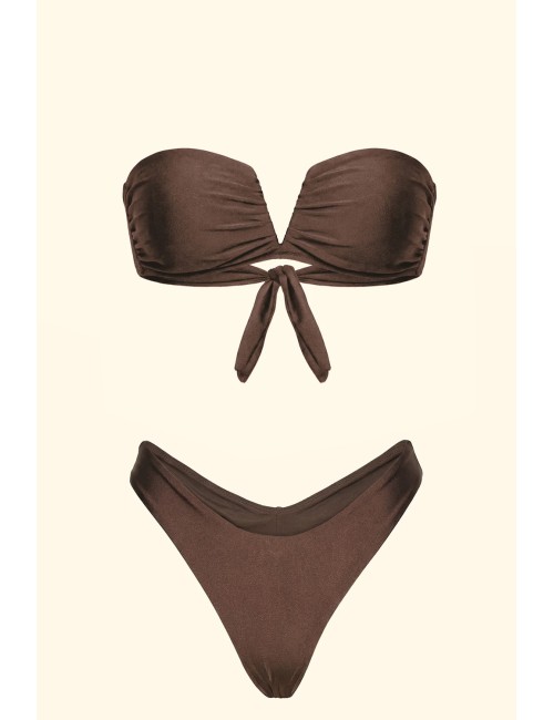 Effek - bikini fascia a v con slip americano fisso fk26-sw1902-1923bn