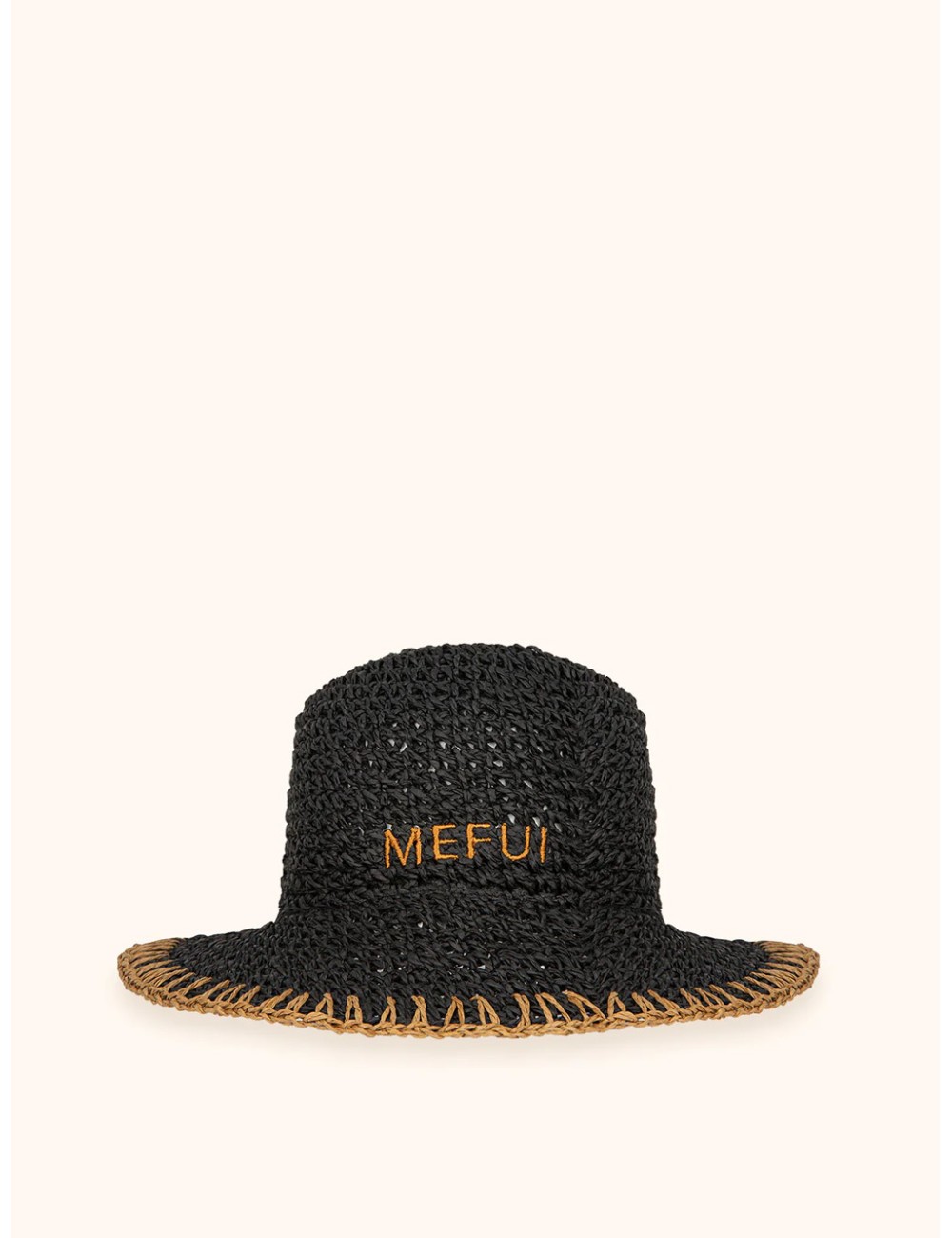 Mefui - donna cappello me fui paglia nero tesa media ma26-sw0200bkMefuiPassioni Boutique