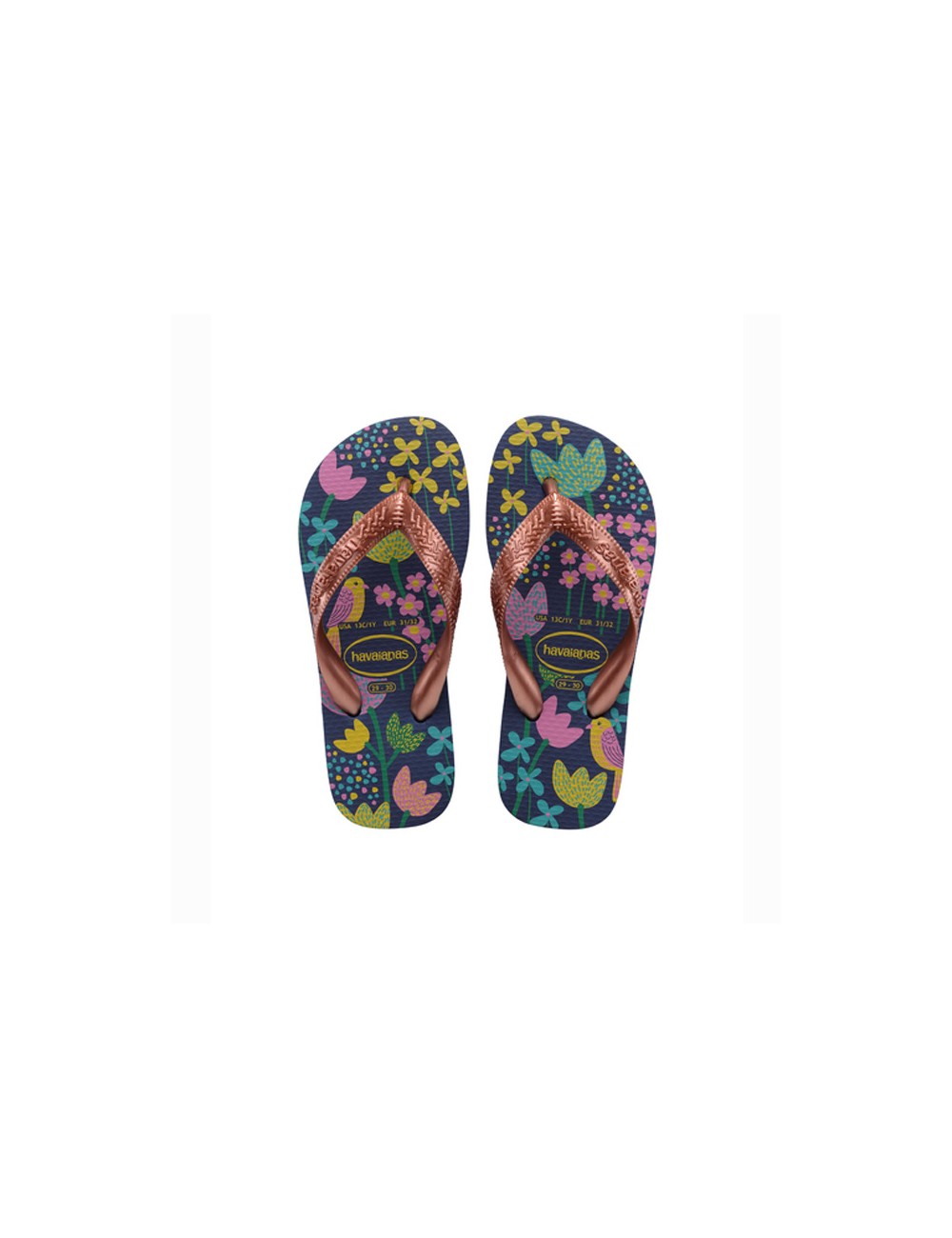 Havaianas - kids flores dark blu/gold 4000052.7182HavaianasPassioni Boutique