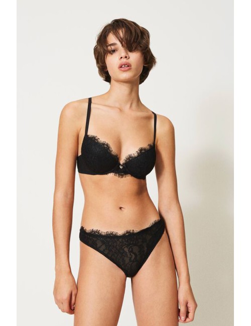Twinset - reggiseno push-up in pizzo 211ll6344 neroTwinsetPassioni Boutique
