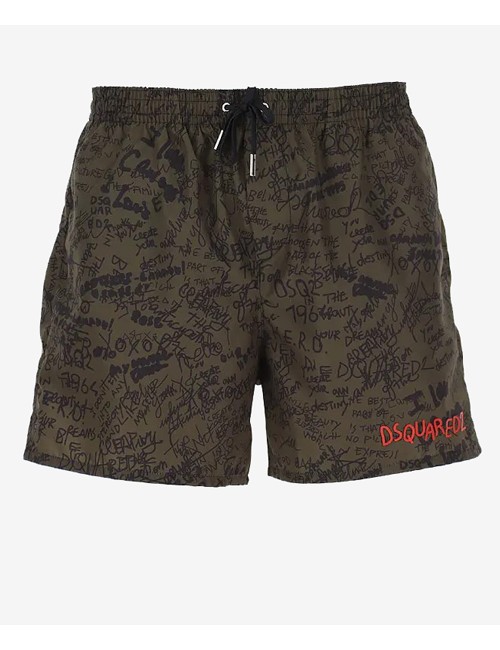Dsquared2 - boxer corto fantasia d7b544170 368 verdeDsquared2Passioni Boutique