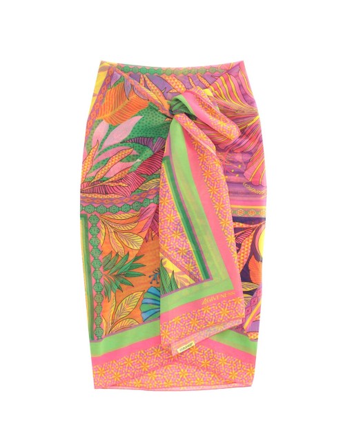 Donna pareo 4giveness voile pink butterfly multicolor unica4GivenessPassioni Boutique