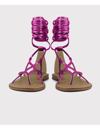 Coral blue - sandalo infradito in pelle con lacci xl cbf.r221008 fuxCoral BluePassioni Boutique