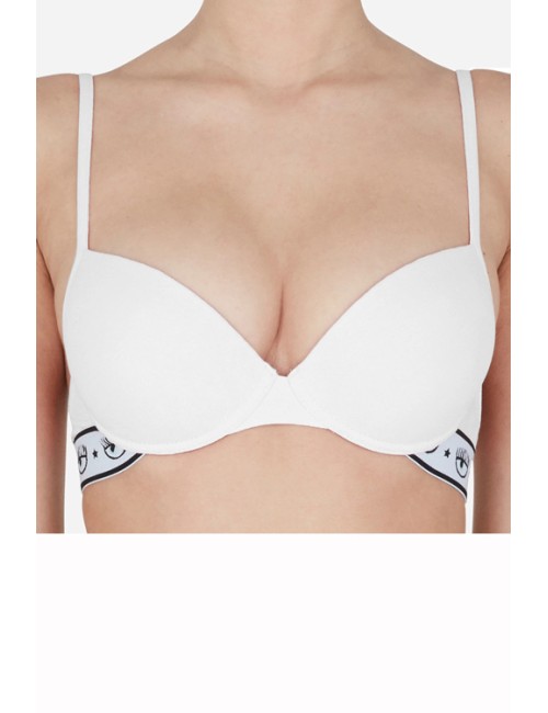 Chiaraferragni - reggiseno triangolo logomania 4602 3224 0001 biancoChiara FerragniPassioni Boutique
