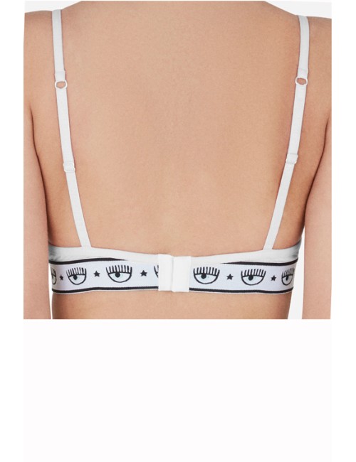 Chiaraferragni - reggiseno triangolo logomania 4602 3224 0001 biancoChiara FerragniPassioni Boutique