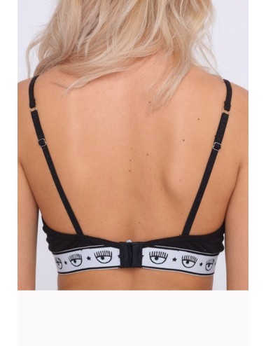 Chiaraferragni - reggiseno triangolo maxi logomania 4601 3224 0555 neroChiara FerragniPassioni Boutique