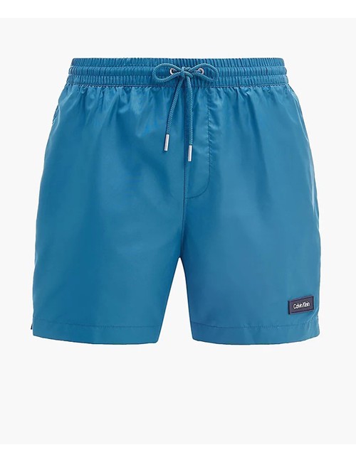 Ck - boxer con cordoncino medio - core solids km0km00721-cwj petrolCalvin Klein UomoPassioni Boutique