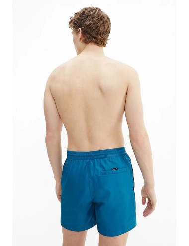 Ck - boxer con cordoncino medio - core solids km0km00721-cwj petrolCalvin Klein UomoPassioni Boutique