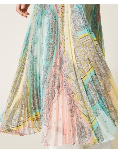 Twinset - gonna lunga con stampa patchwork bandana 221tp2707 06801TwinsetPassioni Boutique
