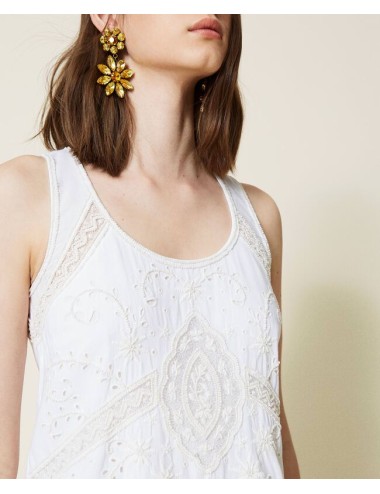 Twinset - abito longuette ricamato a mano con pizzo  221tt2022 00001TwinsetPassioni Boutique