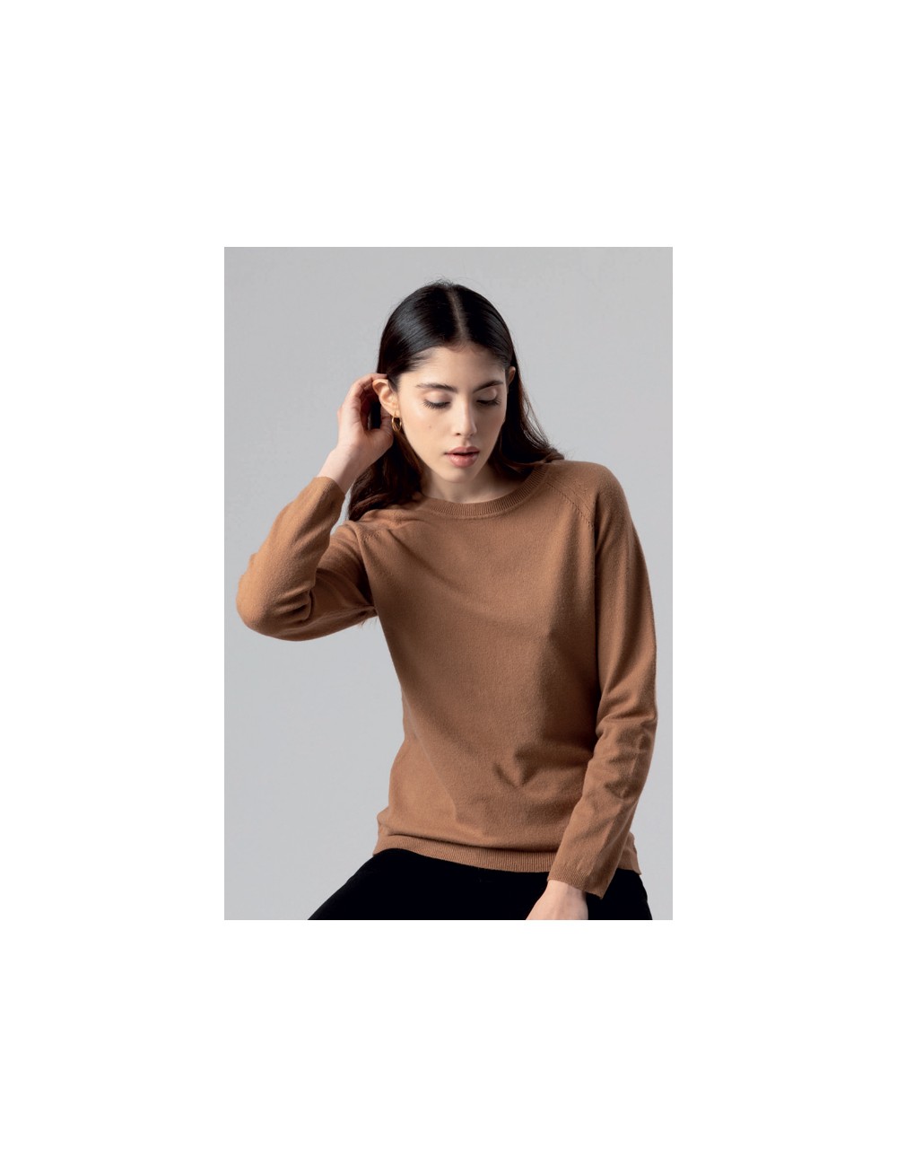 Fresh flower - maglia girocollo ff001 6630 cammelloFresh FlowerPassioni Boutique