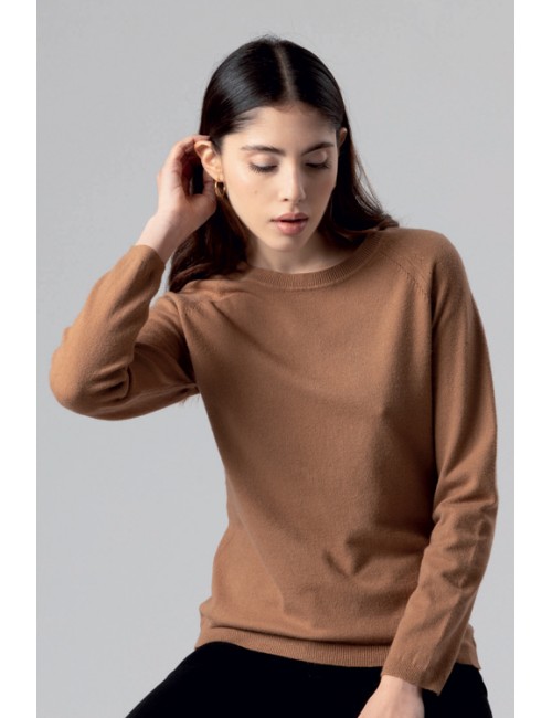 Fresh flower - maglia girocollo ff001 6630 cammelloFresh FlowerPassioni Boutique