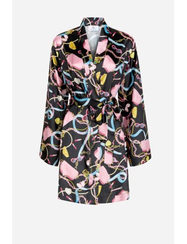 Donna abito lungo drycri scollo v spalline gioiello neroDrycriPassioni Boutique