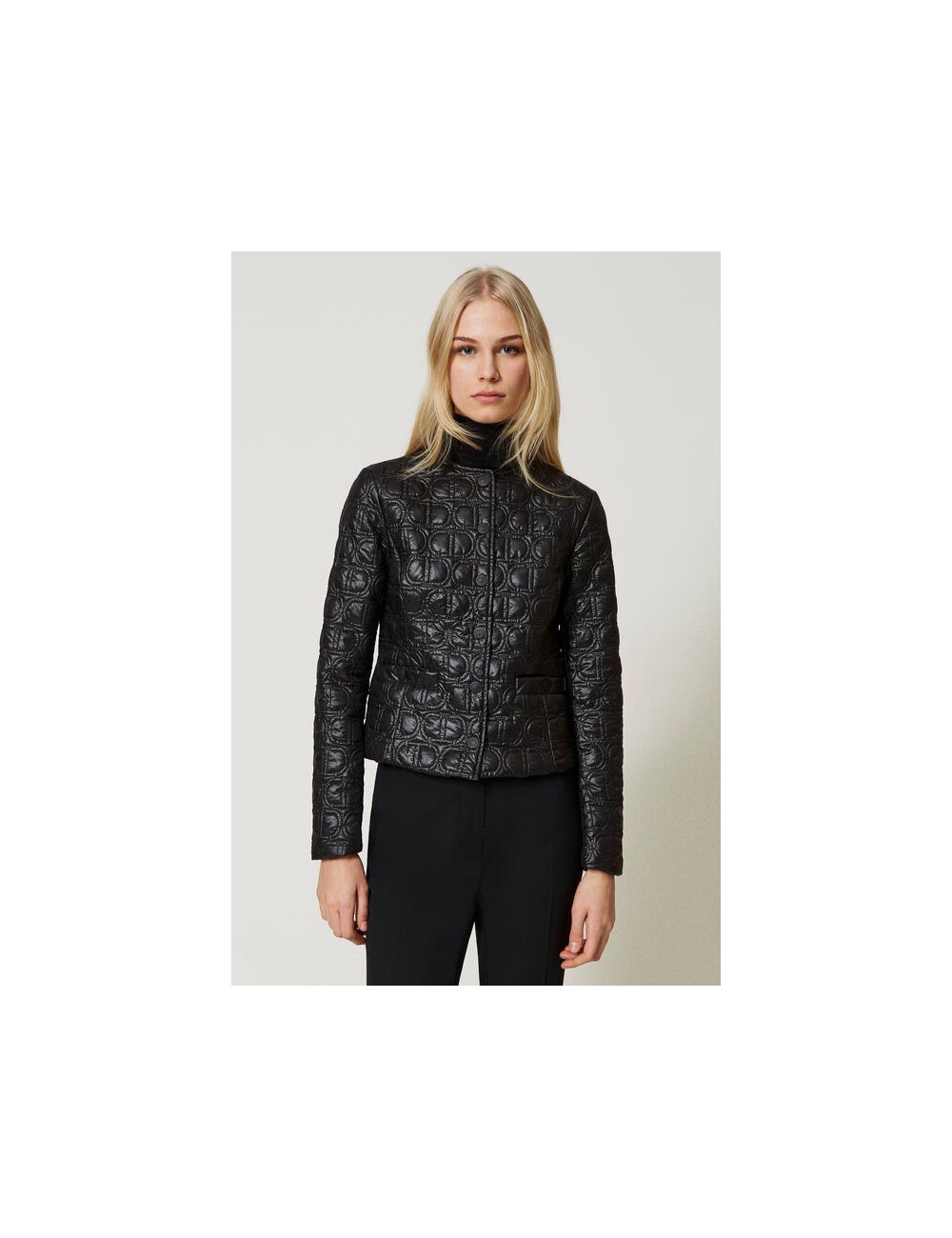 Twinset - giacca imbottita con oval t all over 231tp2240 00006TwinsetPassioni Boutique