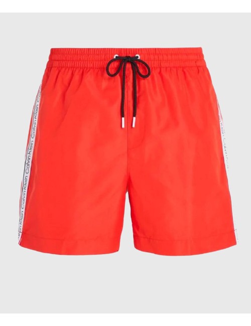 Pantaloncini da bagno con cordoncino medio - core solids km0km00812-beh blackCalvin Klein UomoPassioni Boutique