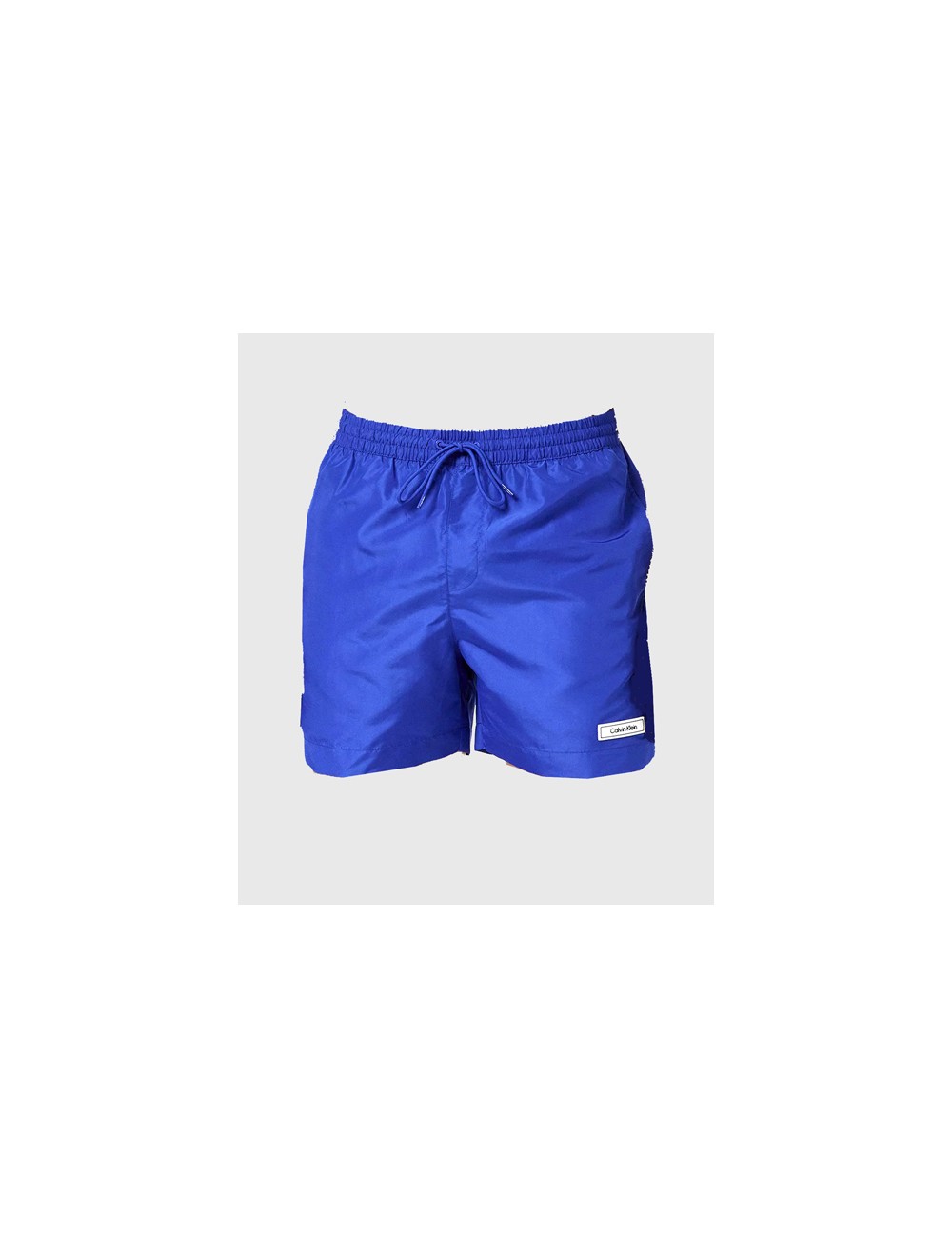 Pantaloncini da bagno con cordoncino medio - core solids km0km00812-c85 azure blueCalvin Klein UomoPassioni Boutique