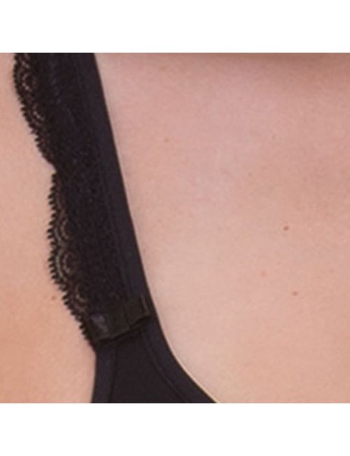 Rosa faia - reggiseno con ferretto fleur 5634 001 neroRosa FaiaPassioni Boutique