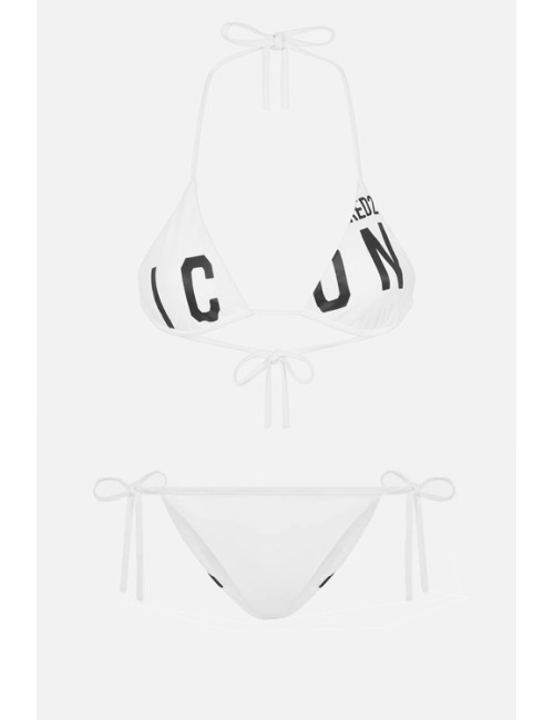 Dsquared2 - bikini triangolo + slip lacci nero d6bx6336+d6b08336 010Dsquared2Passioni Boutique