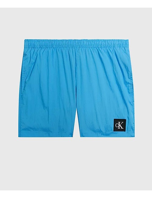 Pantaloncini da bagno con cordoncino medio - ck nylon km0km00819-ycd pvh classic whiteCalvin Klein UomoPassioni Boutique