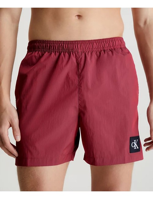 Ck - pantaloncini da bagno con cordoncino medio - ck nylon km0km00819-cy0 blue crushCalvin Klein UomoPassioni Boutique