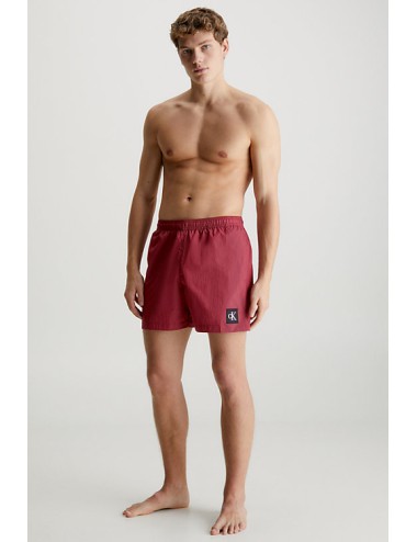 Pantaloncini da bagno con cordoncino medio - ck nylon km0km00819-gnk sienna brownCalvin Klein UomoPassioni Boutique