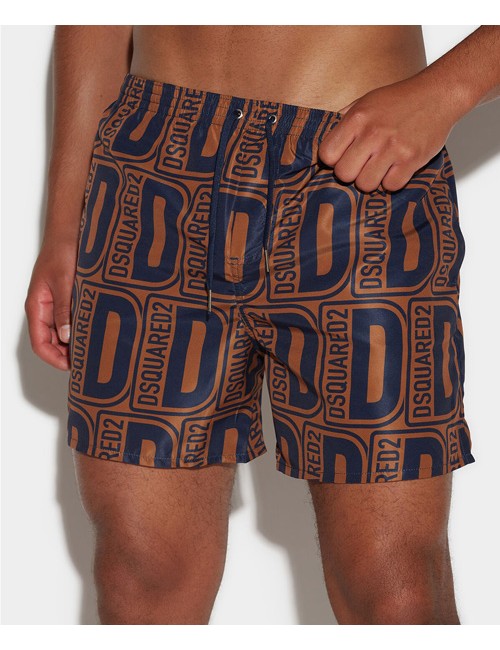 Dsquared2 - boxer midi fantasia d maxi d7b544580 286 moro/bluDsquared2Passioni Boutique