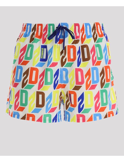 Dsquared2 - boxer corto fantasia d2 d7b644720 176 biancoDsquared2Passioni Boutique