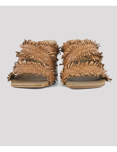 Coral blue - sandali con tacco in pelle intrecciata cb.k223.06/nat naturaleCoral BluePassioni Boutique