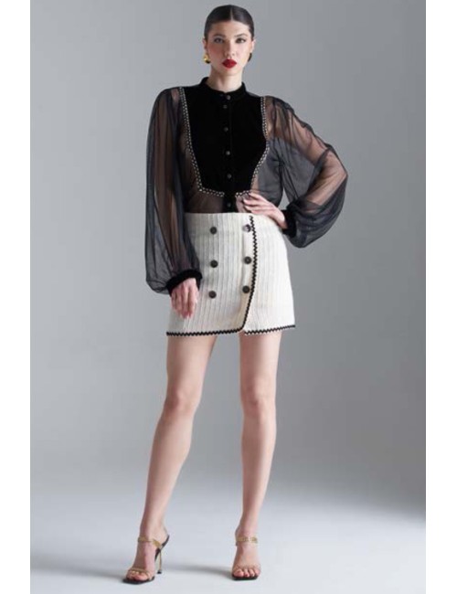 Pho firenze - abito damascato con piume 4320035Pho FirenzePassioni Boutique