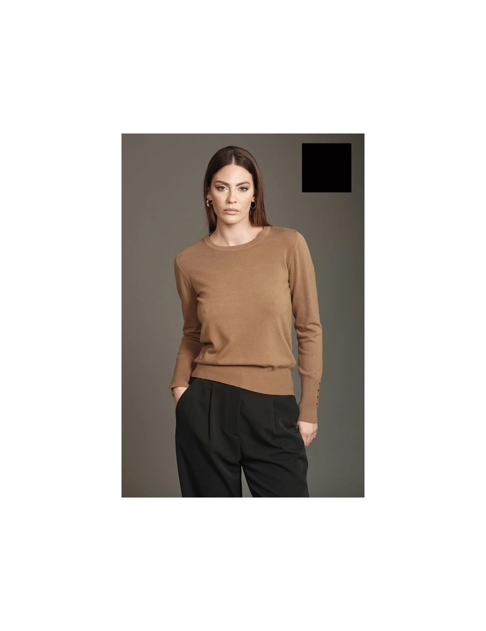 Fresh flower - maglia girocollo ff200 neroFresh FlowerPassioni Boutique