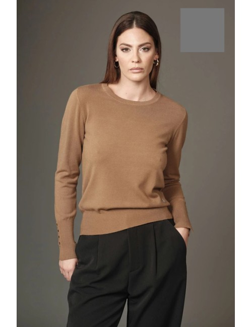 Fresh flower - maglia girocollo ff200 grigioFresh FlowerPassioni Boutique