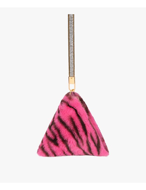 Jayley - borsa a piramide in ecopelliccia fmpbg65a09z animalier marroneJayleyPassioni Boutique