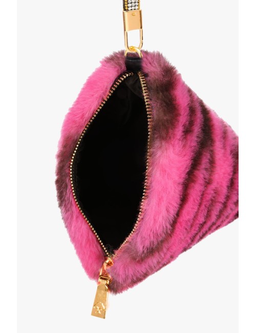 Jayley - borsa a piramide in ecopelliccia fmpbg65a09z animalier marroneJayleyPassioni Boutique
