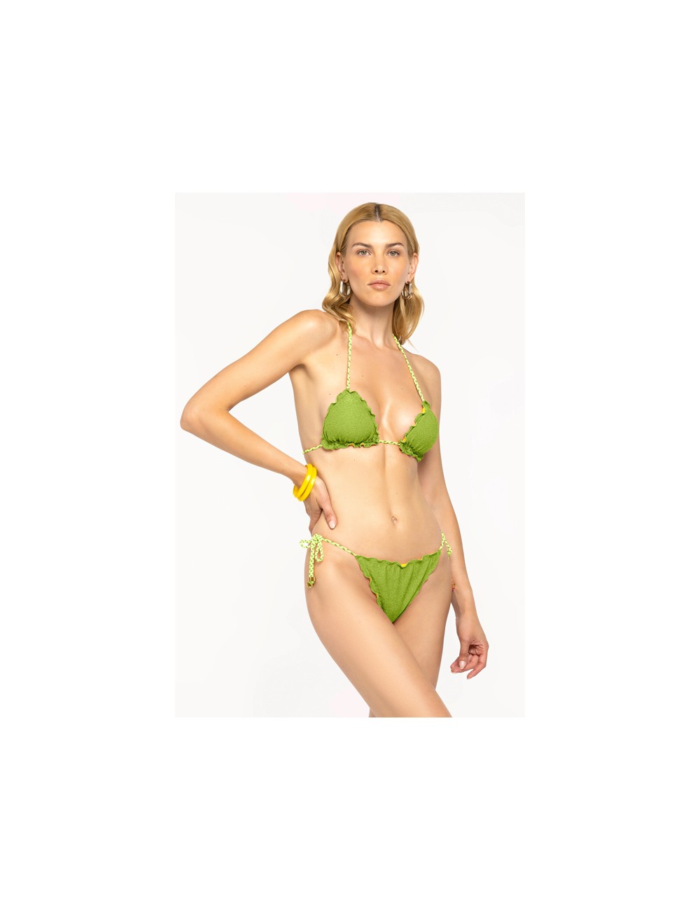 4giveness - bikini triangolo e slip must have fgbw3580 080 verde4GivenessPassioni Boutique